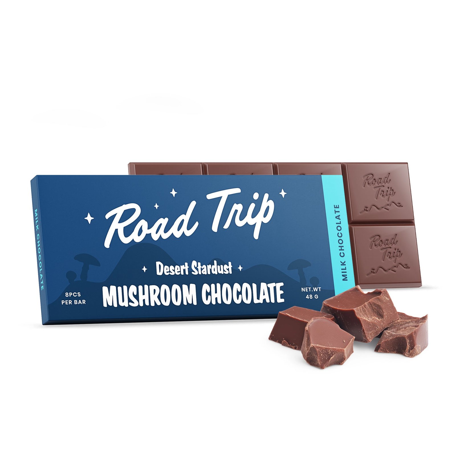 Desert Stardust Mushroom Chocolate Bar - Milk Chocolate