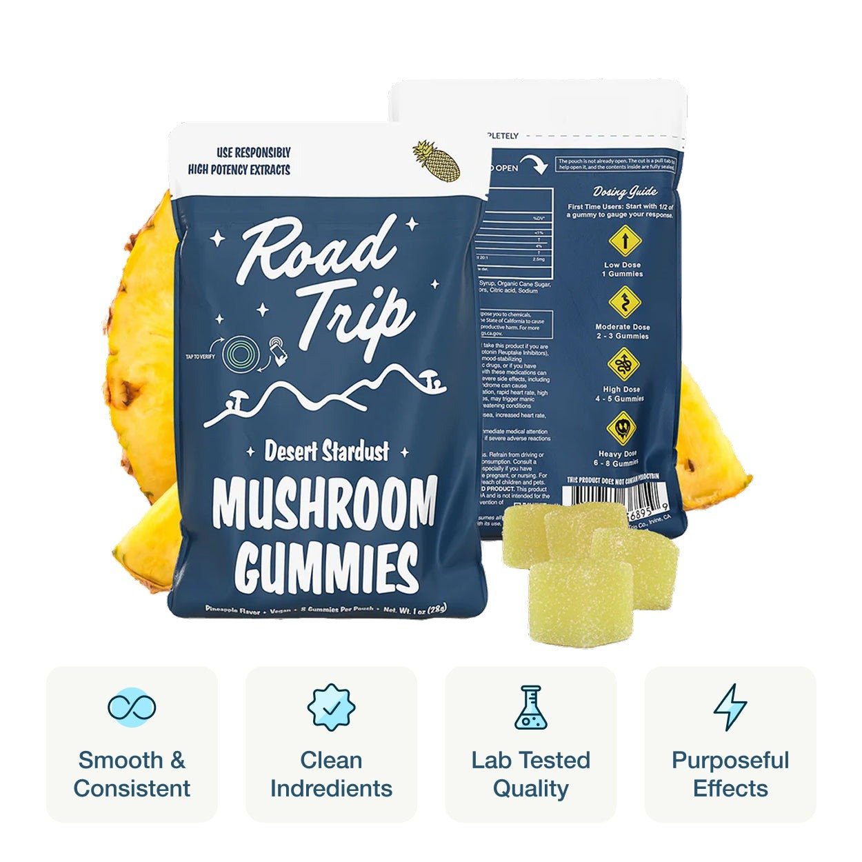 Desert Stardust Mushroom Gummies - Pineapple Desert Stardust Mushroom Gummies - Pineapple